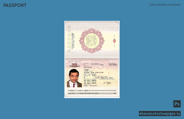 Vorschau eines Passbeispiels von Papua-Neuguinea
